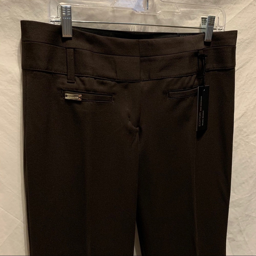 New Express Editor Pant, Chocolate Brown, Size 8R